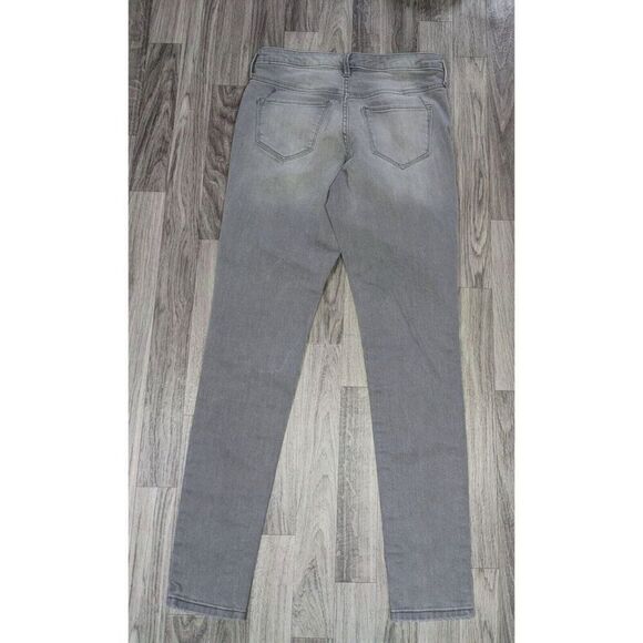 (3/$35) Mossimo Size 2 R Pockets Power Stretch Mid Rise Skinny Denim Grey Jeans - Picture 2 of 10